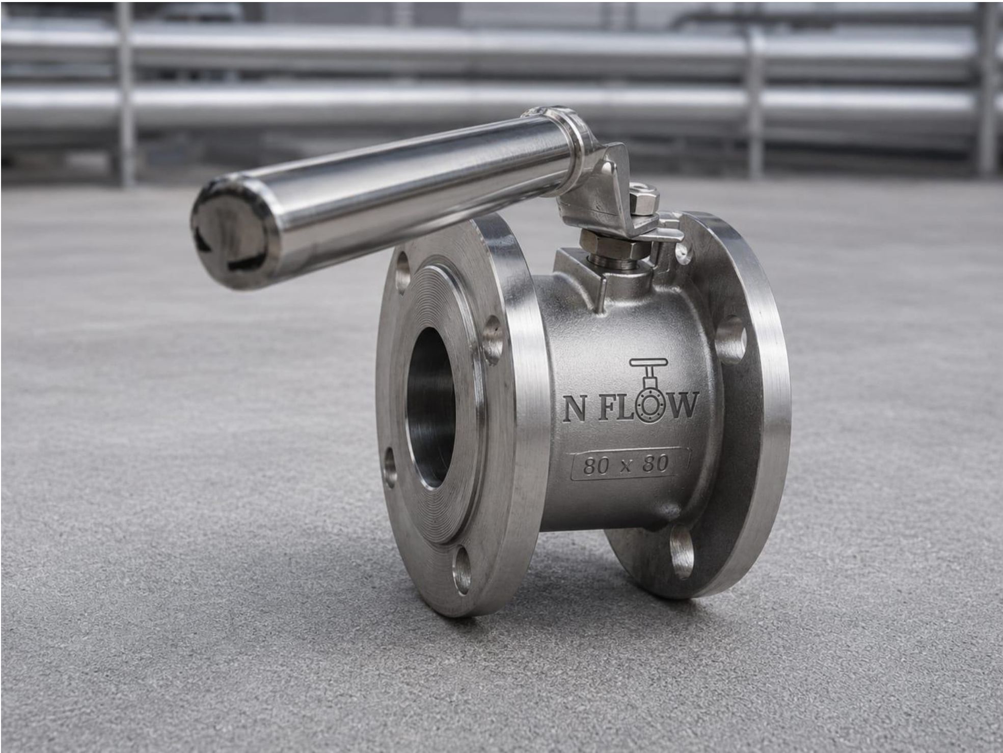 Flanged End Flush Bottom Ball Valve